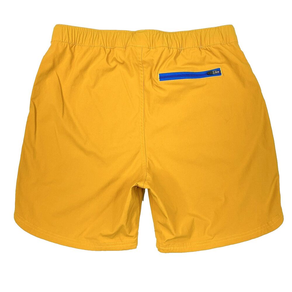 Topo Designs River Shorts Mens L Yellow Nylon Belted Stretch Hiking Fishing UPF - Picture 3 of 9